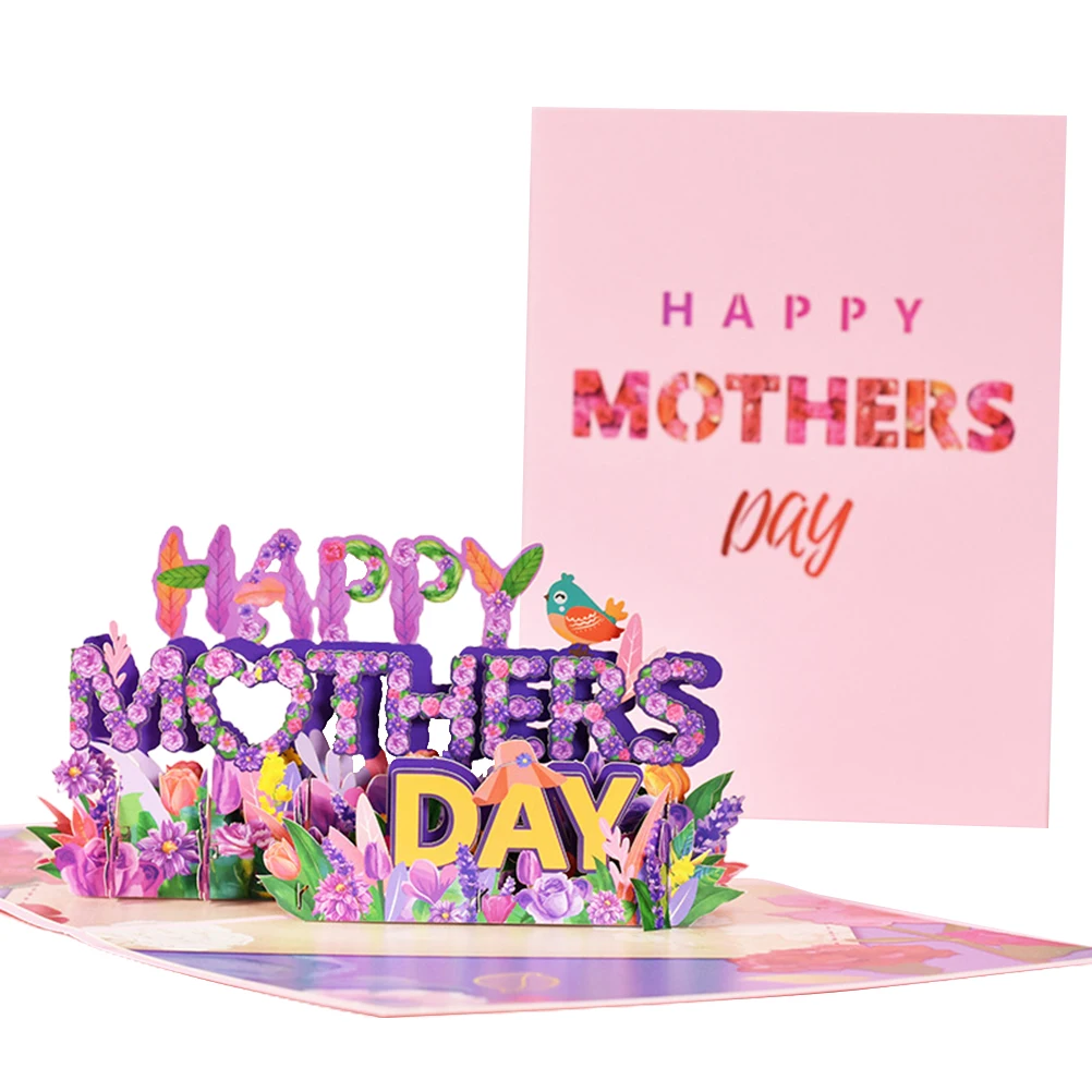 

Mothers Day Greeting Card Happy Mother's Day 3D Card Surprise Gift For Mum Meaningful And Warm Gifts