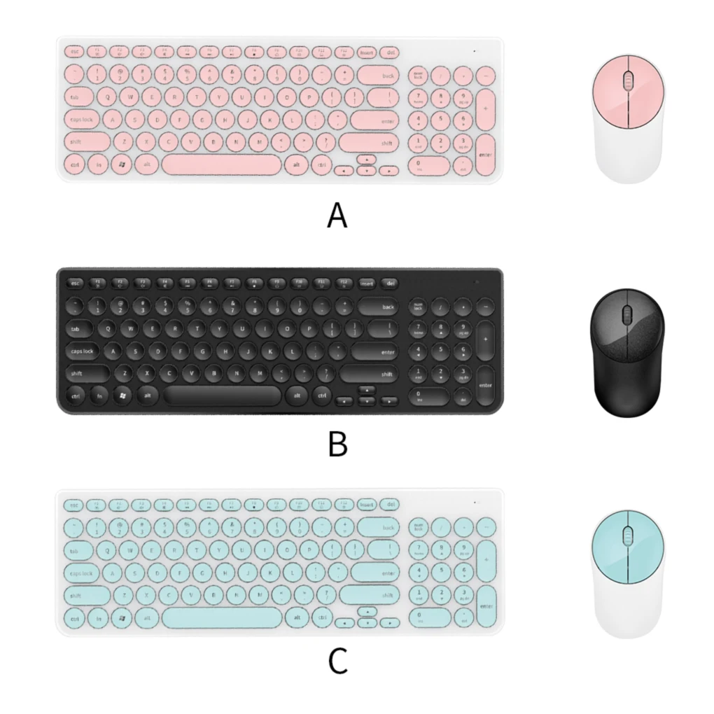 

New Wireless Keyboard Mouse Set Computer PC Office Mute Gaming Keyboard Mice Set For Computer Notebook Laptop Desktop