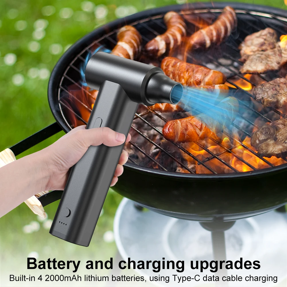 Мини-вентилятор турбовентилятора 120000 PRM 2 в 1 воздуходувка и пылесос