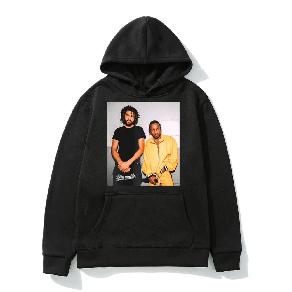 

Rapper J Cole Kendrick Lamar Graphics Print Hoodie Harajuku Oversized Sweatshirt High Quality Cotton Pullover Hoodies Streetwear