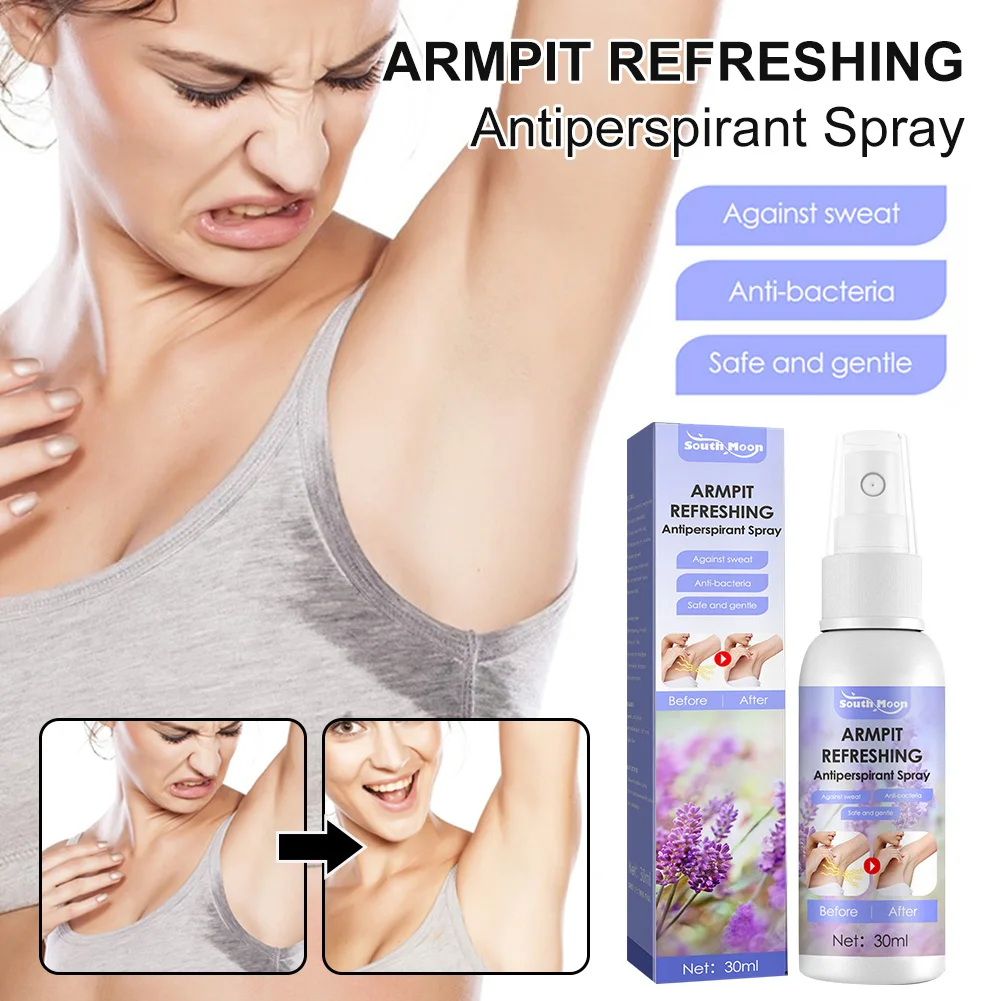 

30ml Lavender Body Armpit Odor Sweat Deodor Spray Armpit Odor Remover Sweating Deodorizer Antiperspirant Spray For Men Women