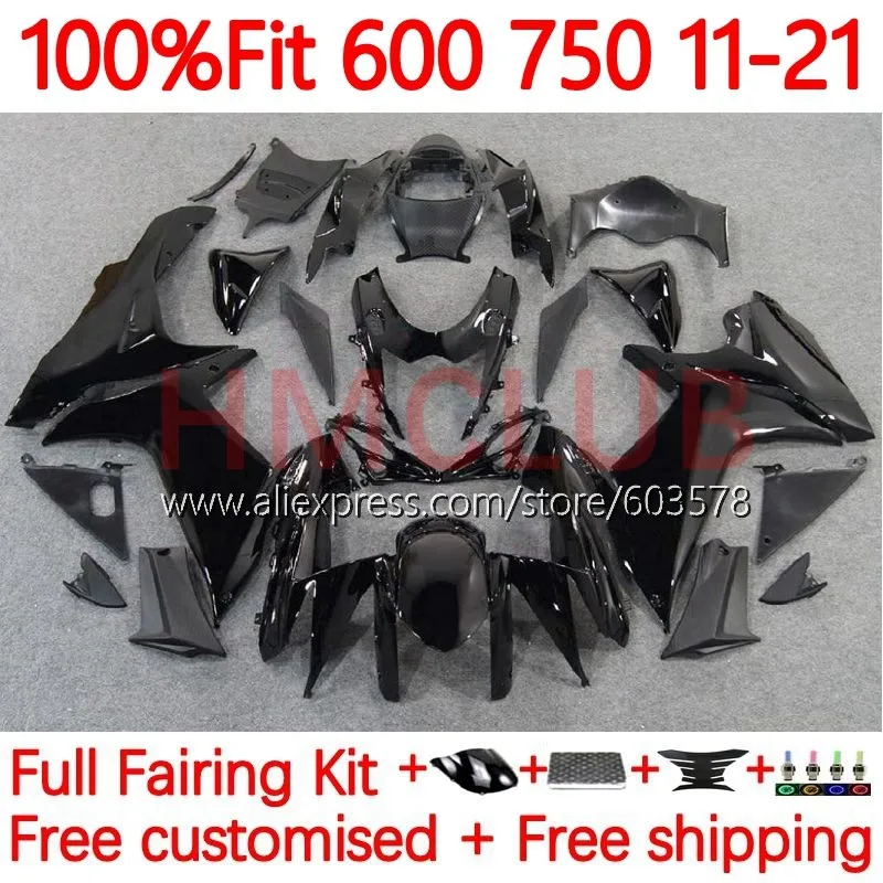 

Injection For SUZUKI GSXR 600 750 CC K11 GSXR600 11 12 13 14 15 16 GSXR750 black glossy 2017 2018 2019 2020 2021 Fairing 95No.15