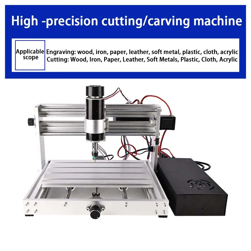 Desktop CNC Laser Engraving Machine with 500W High-Power Spindle Motor for Woodworking and Acrylic Cutting 3018plus Engraving