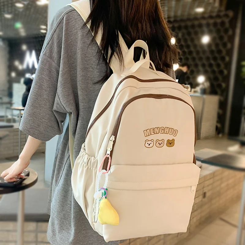 

Новый рюкзак для путешествий и книг для девушек, модная женская нейлоновая школьная сумка, трендовая Женская Студенческая сумка, крутой женский рюкзак для ноутбука и колледжа
