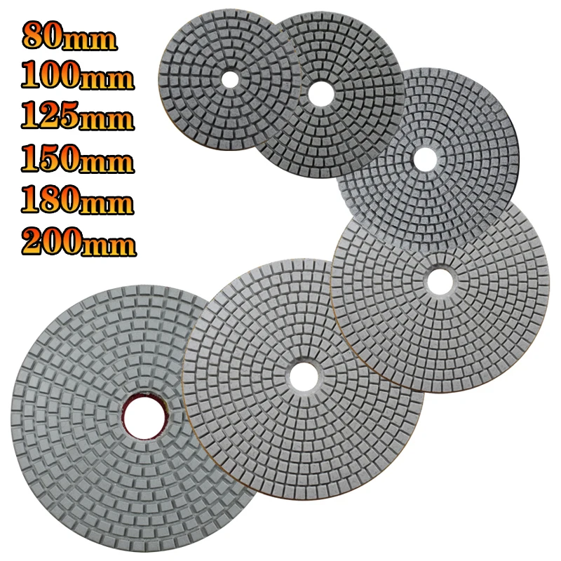Алмазный полировальный диск 80 мм-200 мм влажный абразивный инструмент для