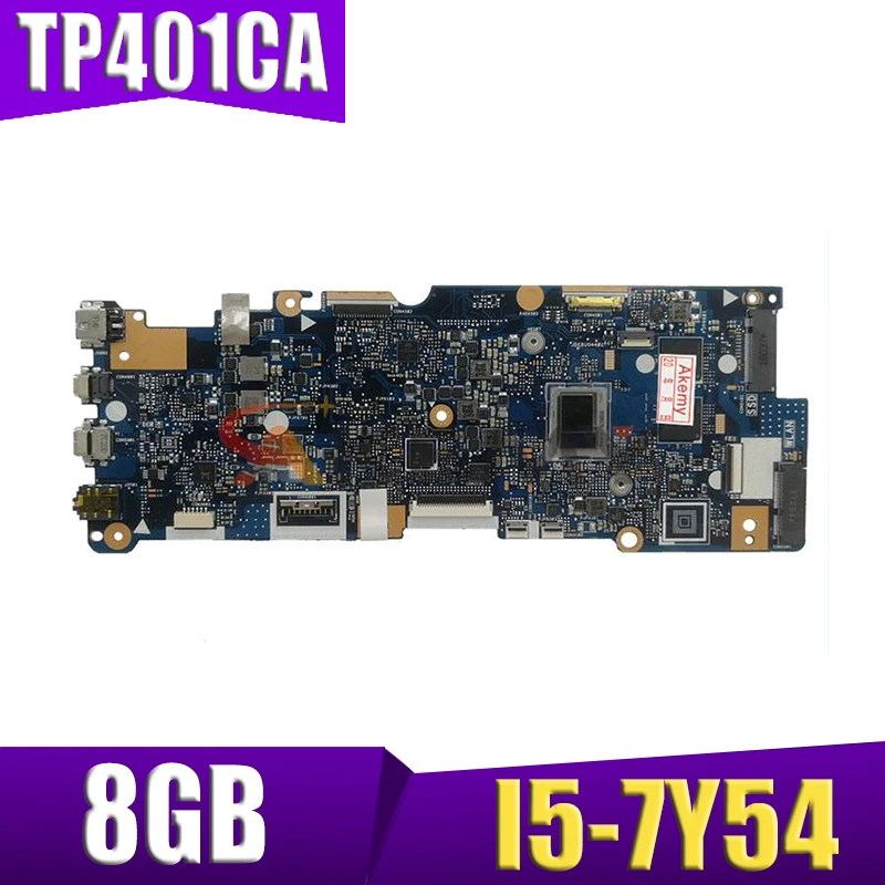 

new！！TP401CA notebook mainboard For Asus VivoBook Flip 14 TP401C TP401CA laptop motherboard mainboard with I5-7Y54 8GB 128G SSD