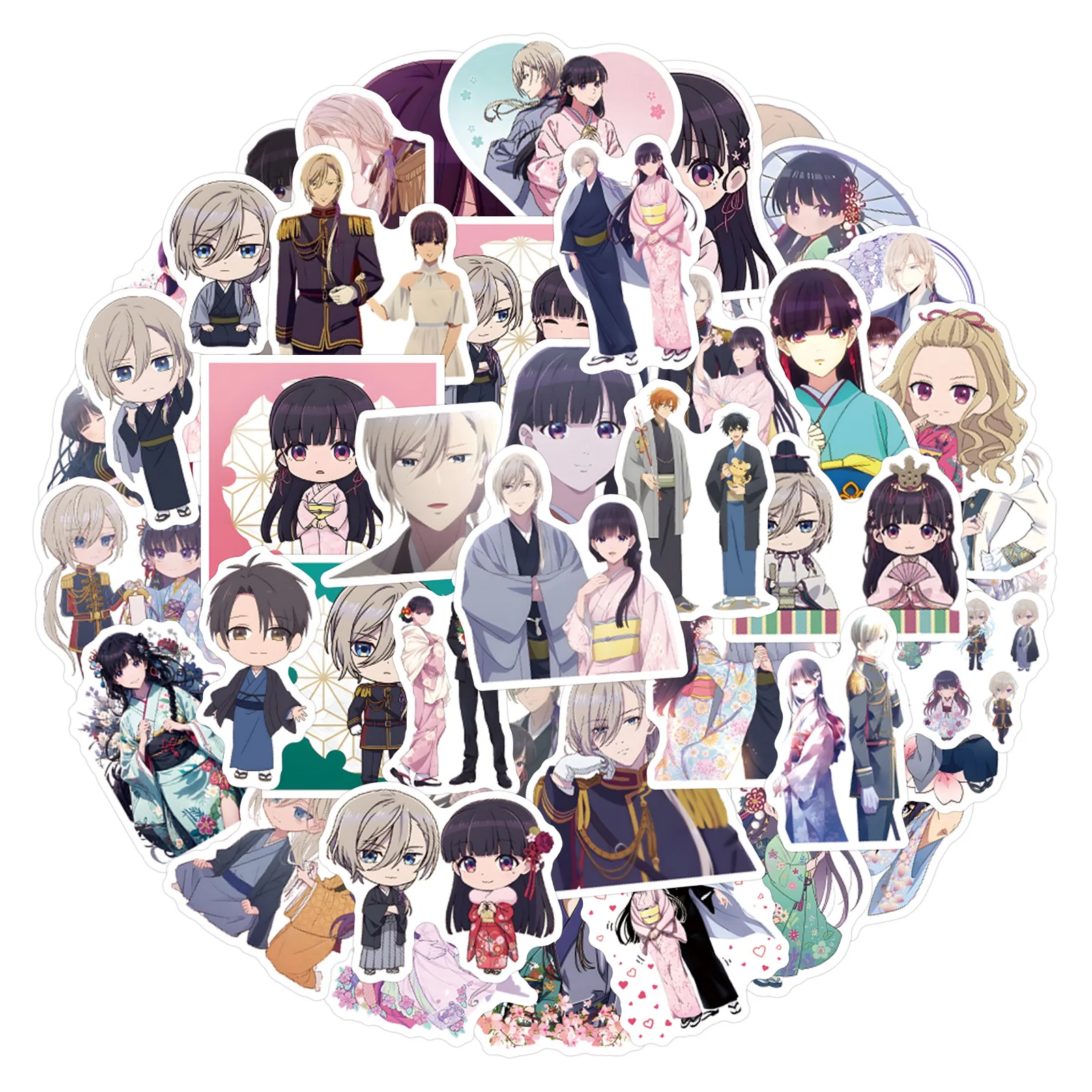 56 Шт. Аниме My Happy Marriage Saimori Miyo DIY Водонепроницаемые Наклейки Для Скрапбукинга