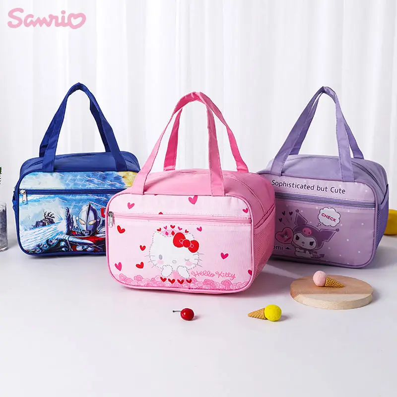 

Sanrio Kuromi Hello Kitty Cinnamoroll Lunch Box Insulation Bag Pochacco My Melody Student Office Worker Large Capacity Anime Bag
