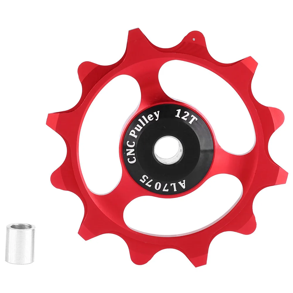 

Bicycle Derailleur 12T Mountain Bike Wheel Pulleys Bearing Jockey Pulley Set Parts Red