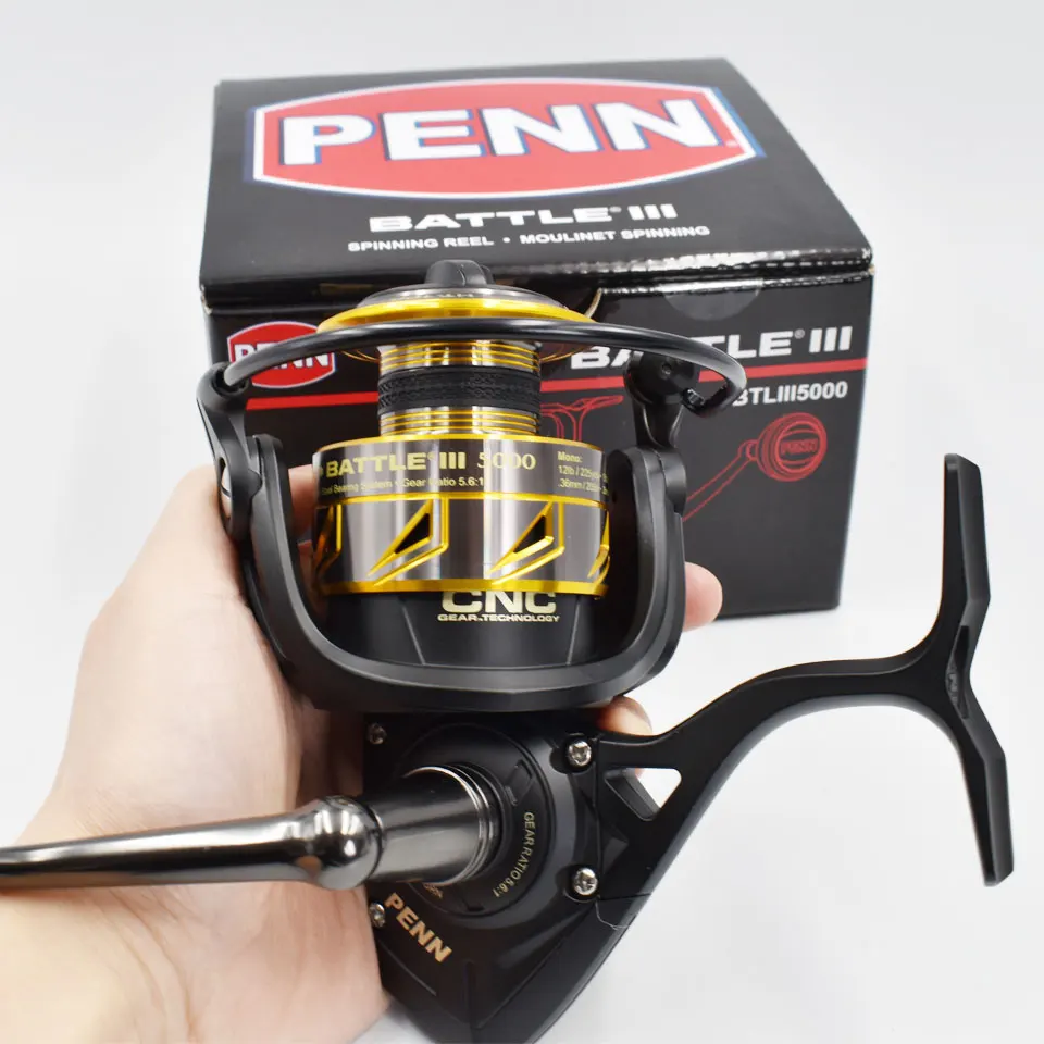 Новинка спиннинговая катушка PENN BATTLE 3 3000-8000 Рыболовная 5 + 1 BB с полностью