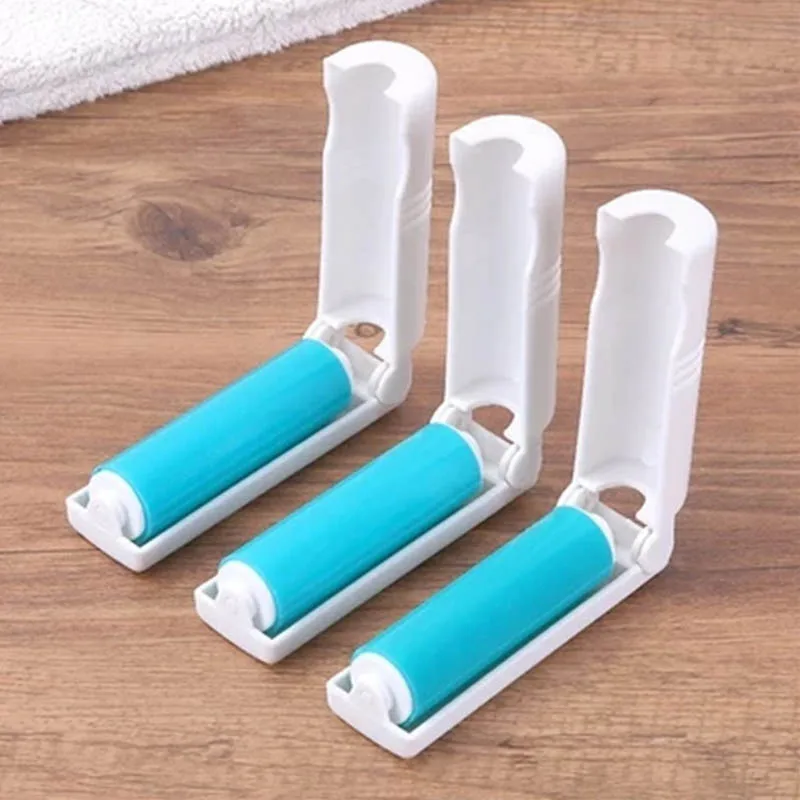 

Dust Remover Clothes Fluff Dust Catcher Dust Drum Lint Roller Recycled Foldable Drum Brushes Hair Sticky Washable Portable