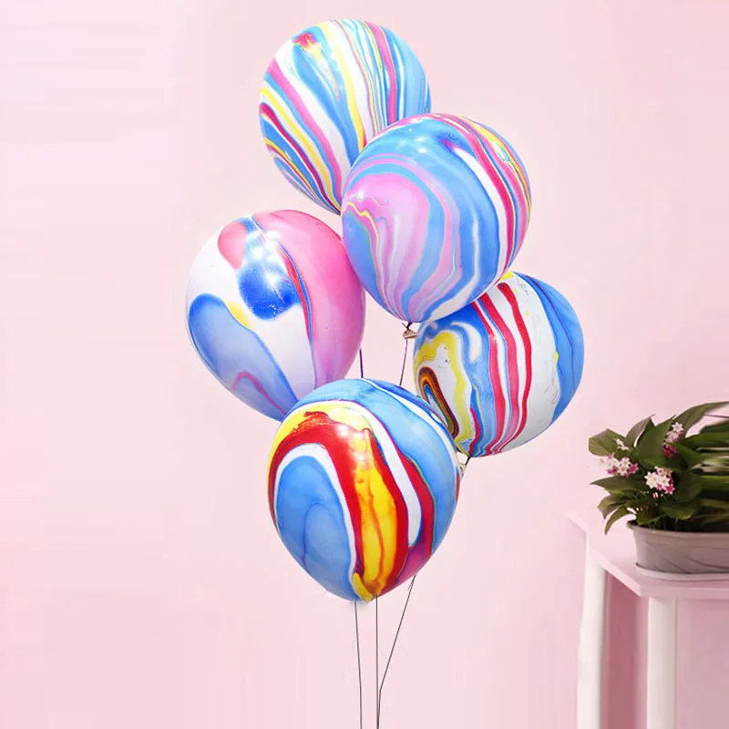 10/20 шт. Цветные мраморные латексные шары для украшения дня рождения, свадьбы, декора стены на вечеринке для малышей.