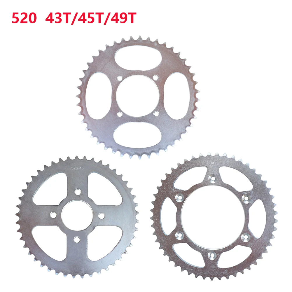Задняя звездочка для квадроцикла, 43 зуба, 45 зубьев, 49 зубьев, 43 т, 45 т, 49 т