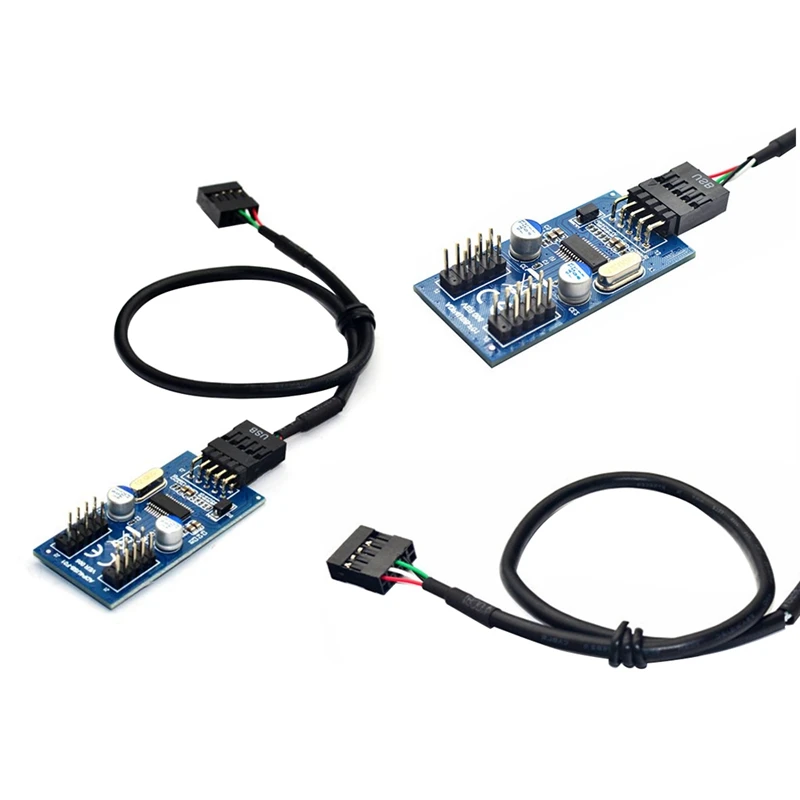 

9-контактный USB-разъем, штекер от 1 до 2/4, Женский Удлинительный кабель, карта рабочего стола, 9-контактный телефон, USB 2,0, 9-контактный разъем, ад...