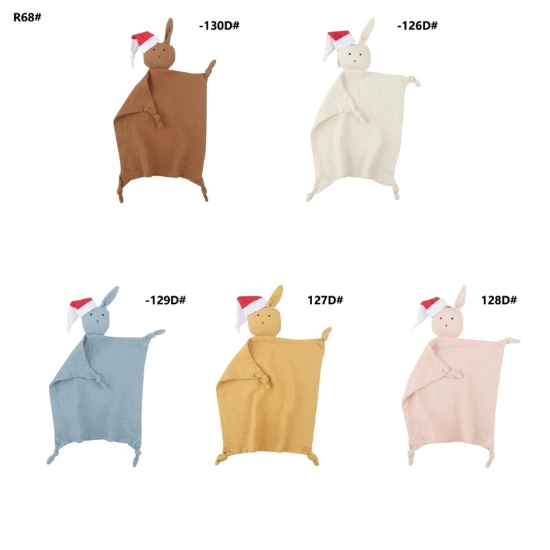 

Мягкий нагрудник для младенцев Мягкая кукла-Кролик для новорожденных успокаивающее полотенце одеяло для безопасности детское полотенце для сна Рождественский подарок