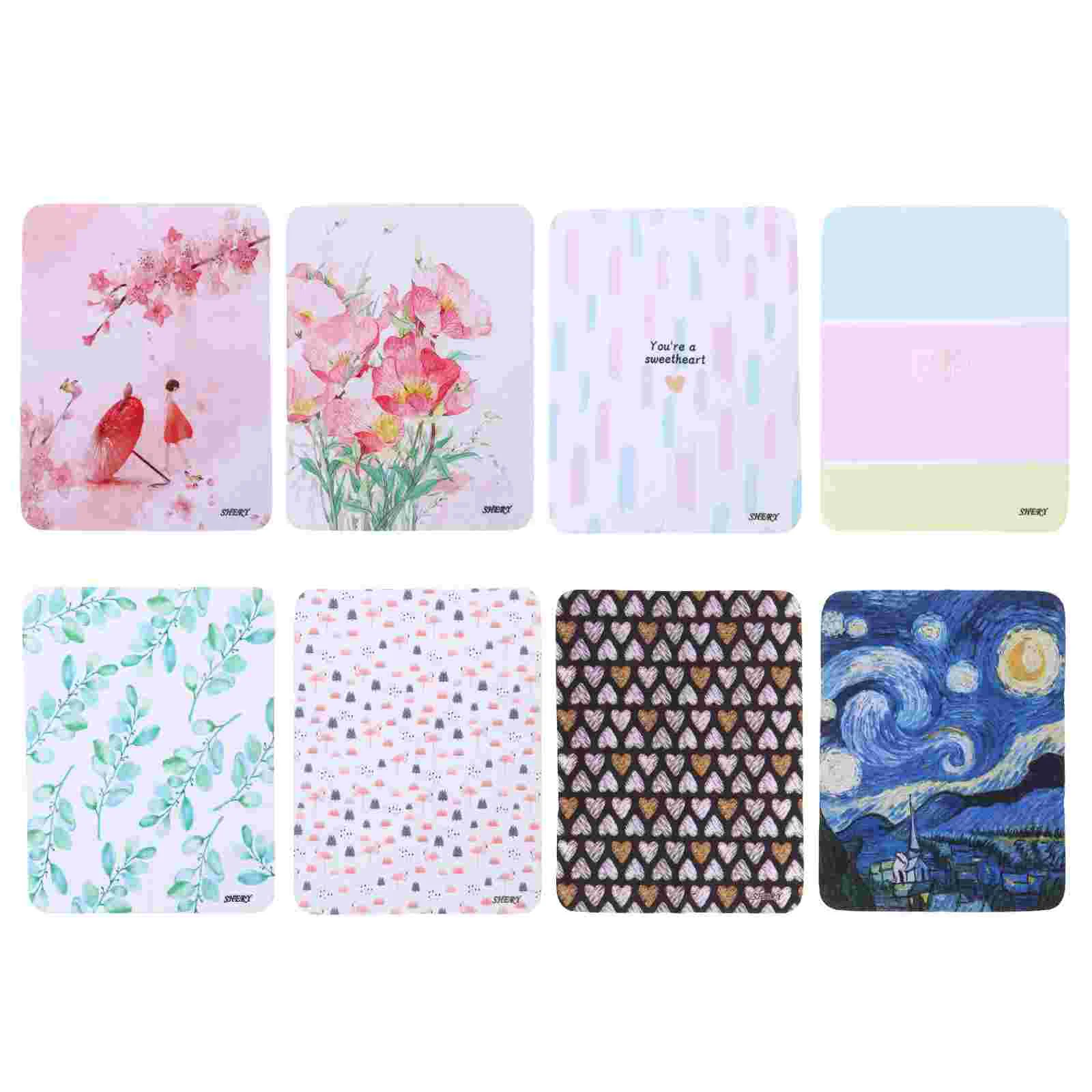 

8 Pcs Glasses Cleaning Cloth Phone Screen Wiping Wipes Cloths Lens Jewelery Cleaner Eyeglasses Lenses Color contact