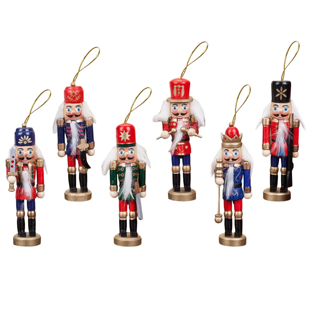 

Nutcracker Christmas Decorhanging Pendants Soldier Ornaments Wooden Tree Decoration Figures Table Decorations Ornament Figurine