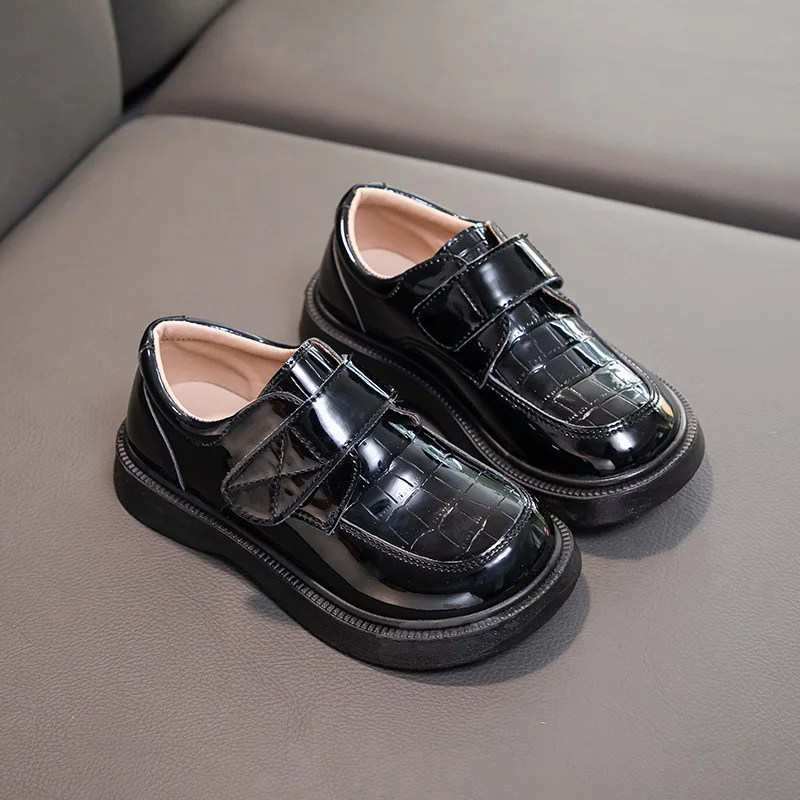 

Baby girl Leather Shoes Kids Casual Flats Children Loafers Slip-on Metal Buckle Chic Moccasins Flats for Wedding Party