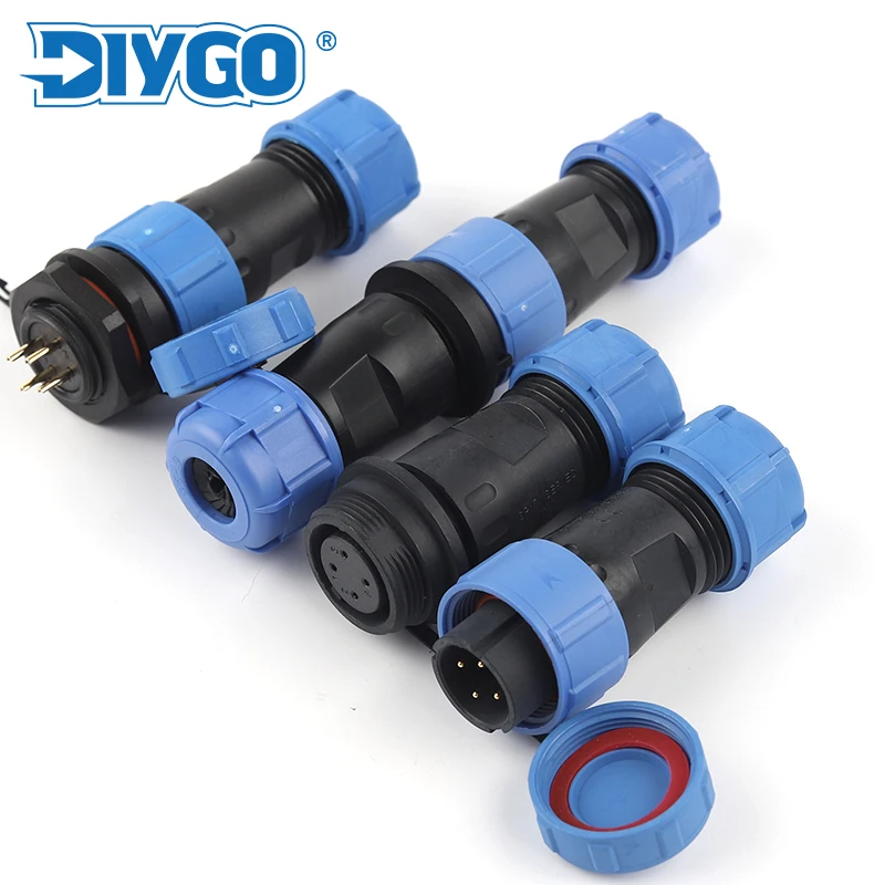 SP17 For 5-10mm Cable Waterproof Connector welding type Male Female Butt/Nut Plug Socket IP68 Aviation Electrical Wire Connector