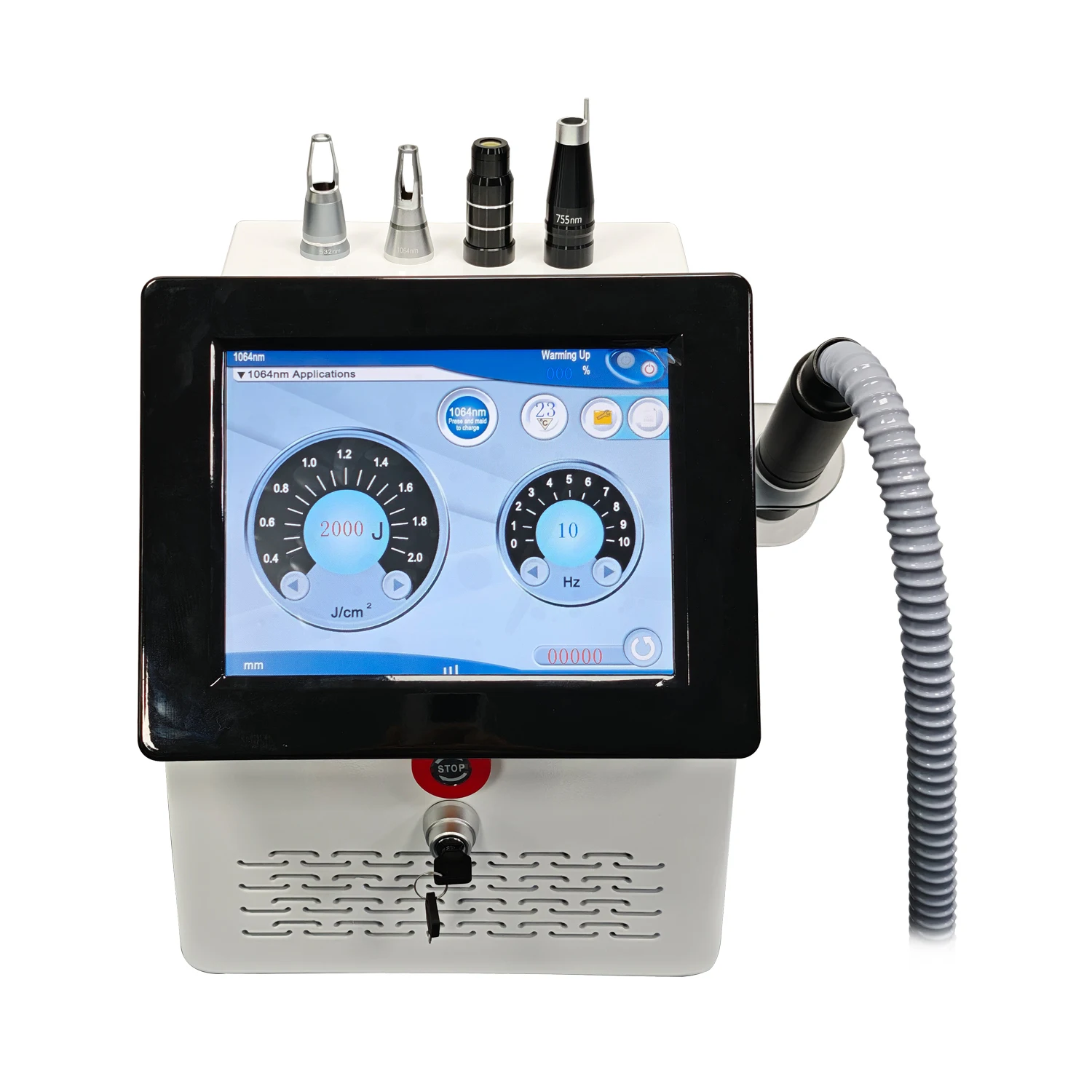 Новинка 2025 года 2000 Вт NA YAG пикосекундный лазер 755 нм 532 1064 1320 удаление пигментации