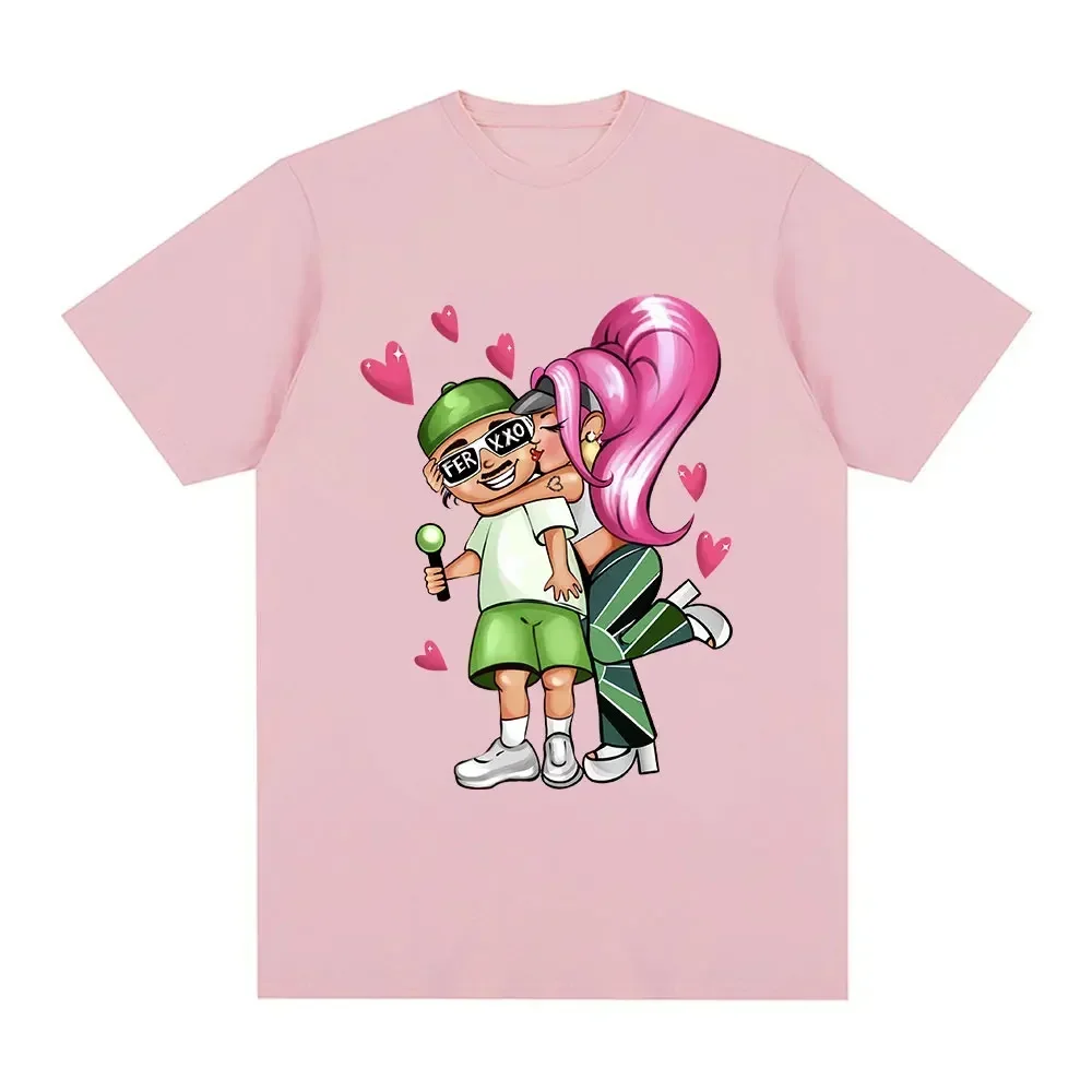 Женская футбольная рубашка в повседневном стиле с узором Singer Karol G Feid Ferxxo из ткани