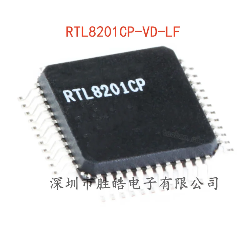 

(5PCS) NEW RTL8201CP-VD-LF Single Port 10/100m Ethernet Controller Chip LQFP-48 RTL8201 Integrated Circuit