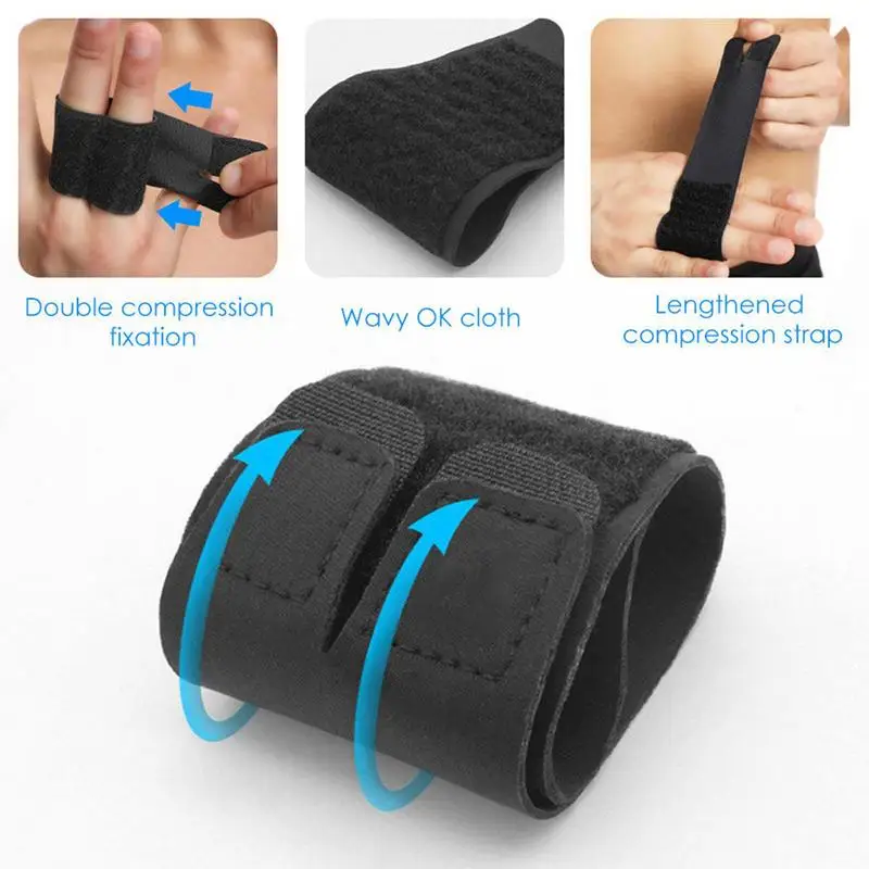 

Finger Splint Adjustable Trigger Thumb Brace Nylon Finger Sleeves Compression Bandage Support Mallet Finger Brace For Adult