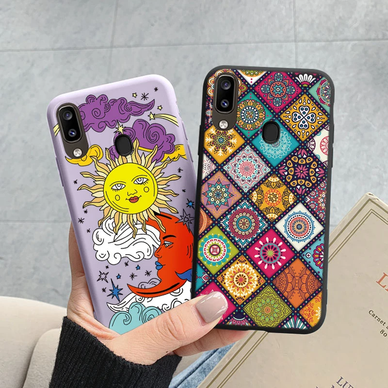 Чехол для Samsung Galaxy A30 A20 мягкий чехол из ТПУ с милым рисунком кошки медведя цветка