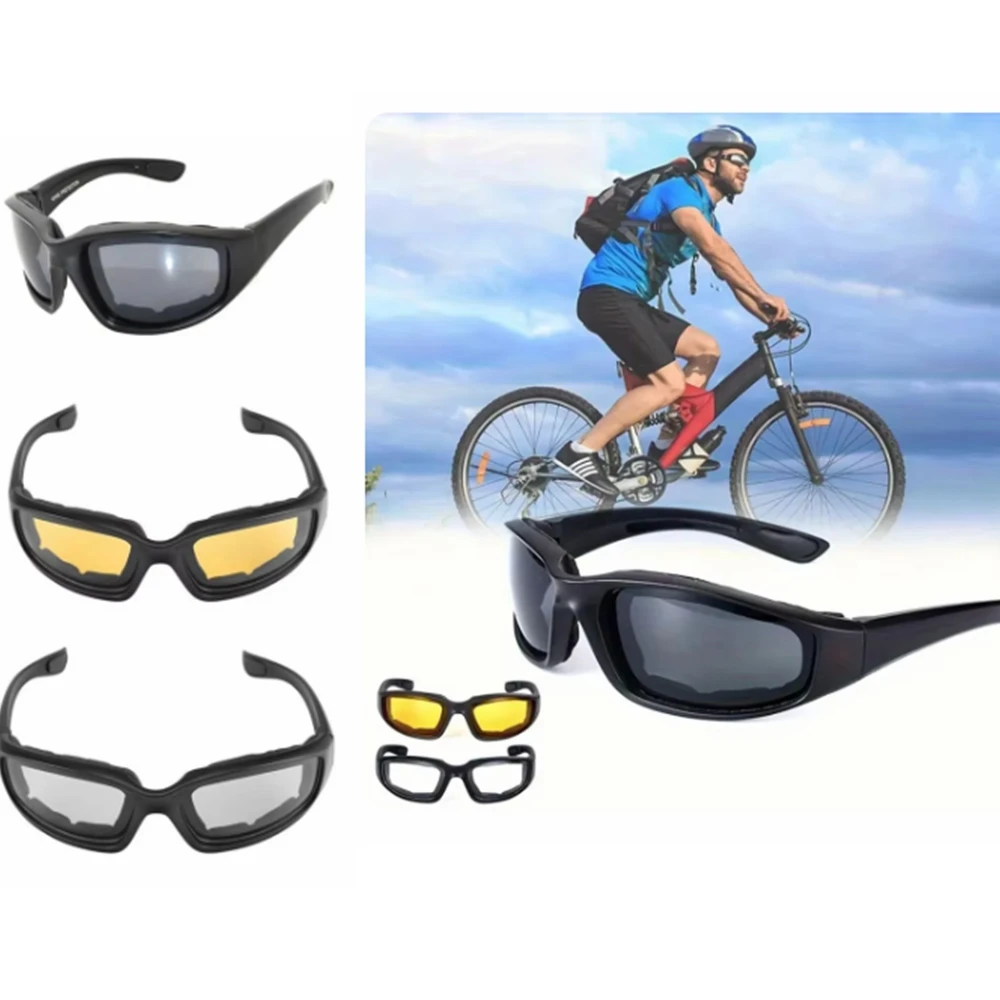 Очки Унисекс Для Езды На Мотоцикле Ветрозащитные Пылезащитные Защитные