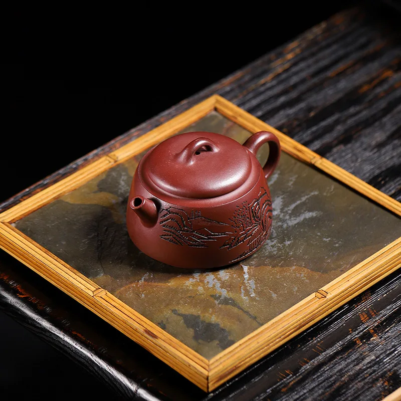 Высокое качество руда фиолетовая глина Guanshan Dezhong чайник Исин чайный сервиз