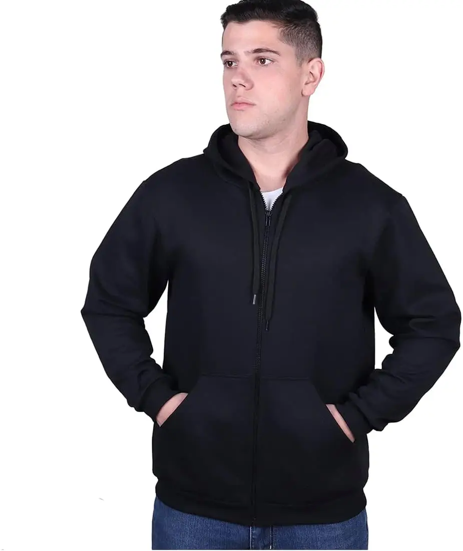

Canguro Capuz Liso Casual Masculino