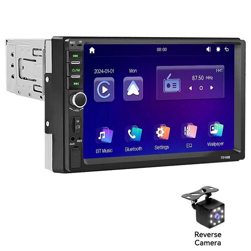 

AHOUDY 7-дюймовый 1 DIN автомобильное устройство воспроизведения мультимедиа MP5-плеер Mirrorlink Bluetooth сенсорный экран FM USB AUX TF