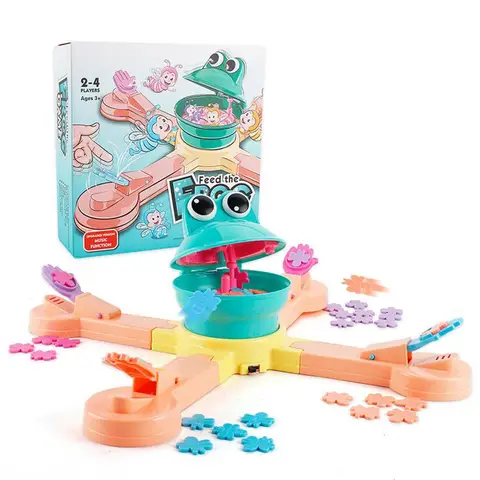 Электрическая лягушка для кормления, забавные интерактивные игрушки для родителей и детей, мультиплеер, обучающая конкурентоспособная настольная игра для детей, подарки на день рождения