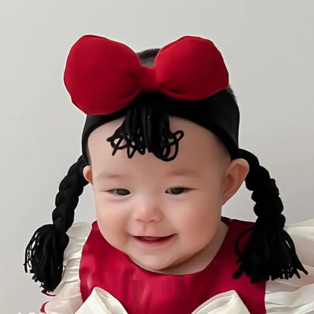 

Бант парик для новорожденных повязка на голову принцесса оплетка милые детские волосы парик пушистый Декор детские повязки для волос парик реквизит для фотосъемки