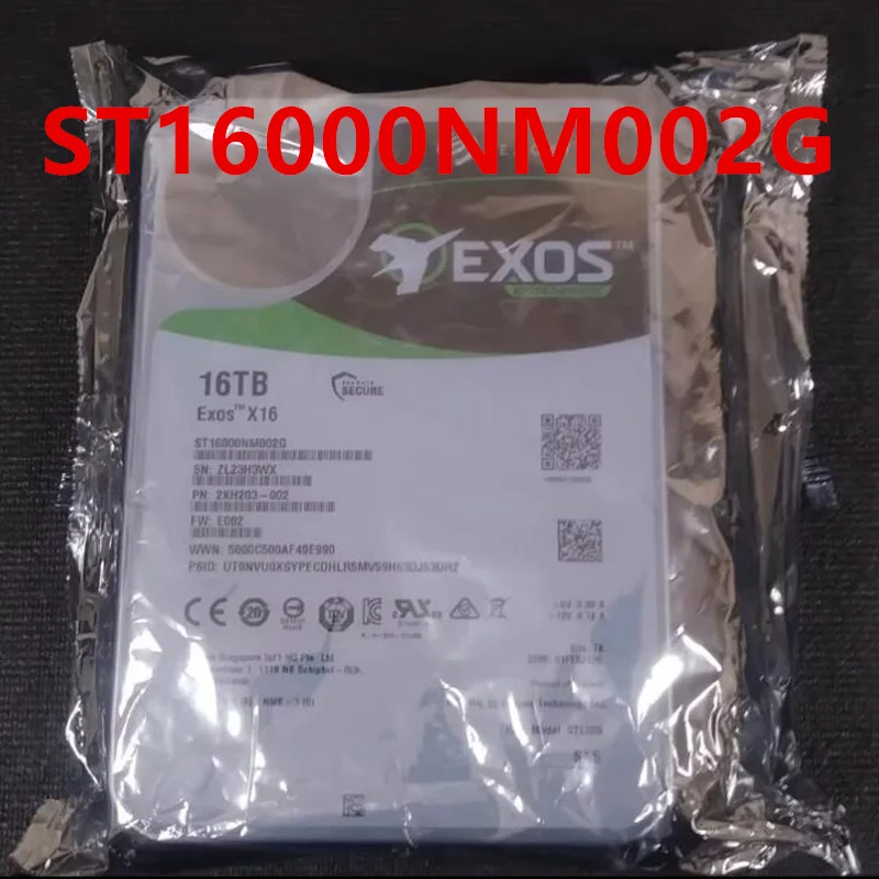 

New Original Hrad Disk For SEAGATE 16TB 3.5" SAS 7200RPM For ST16000NM002G