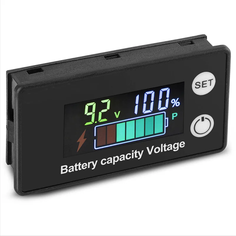 

8-100V Automobile Motorcycle Lead-acid Lithium Battery Capacity Voltage Tester Percentage Meter Car Battery Detector Tester