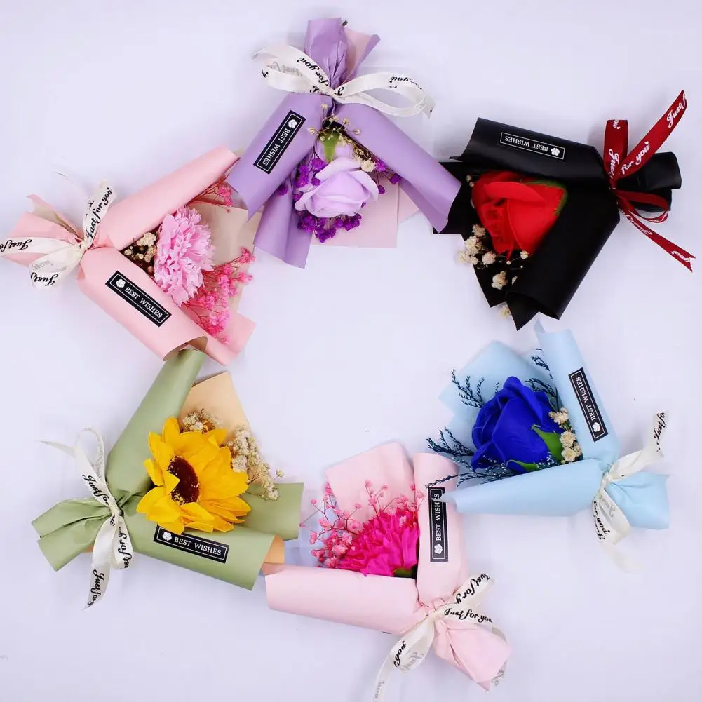 

Immortal Flower Unique Easy to Use Vivid Appearance Home Decoration Soap Flower Simulation Soap Flower