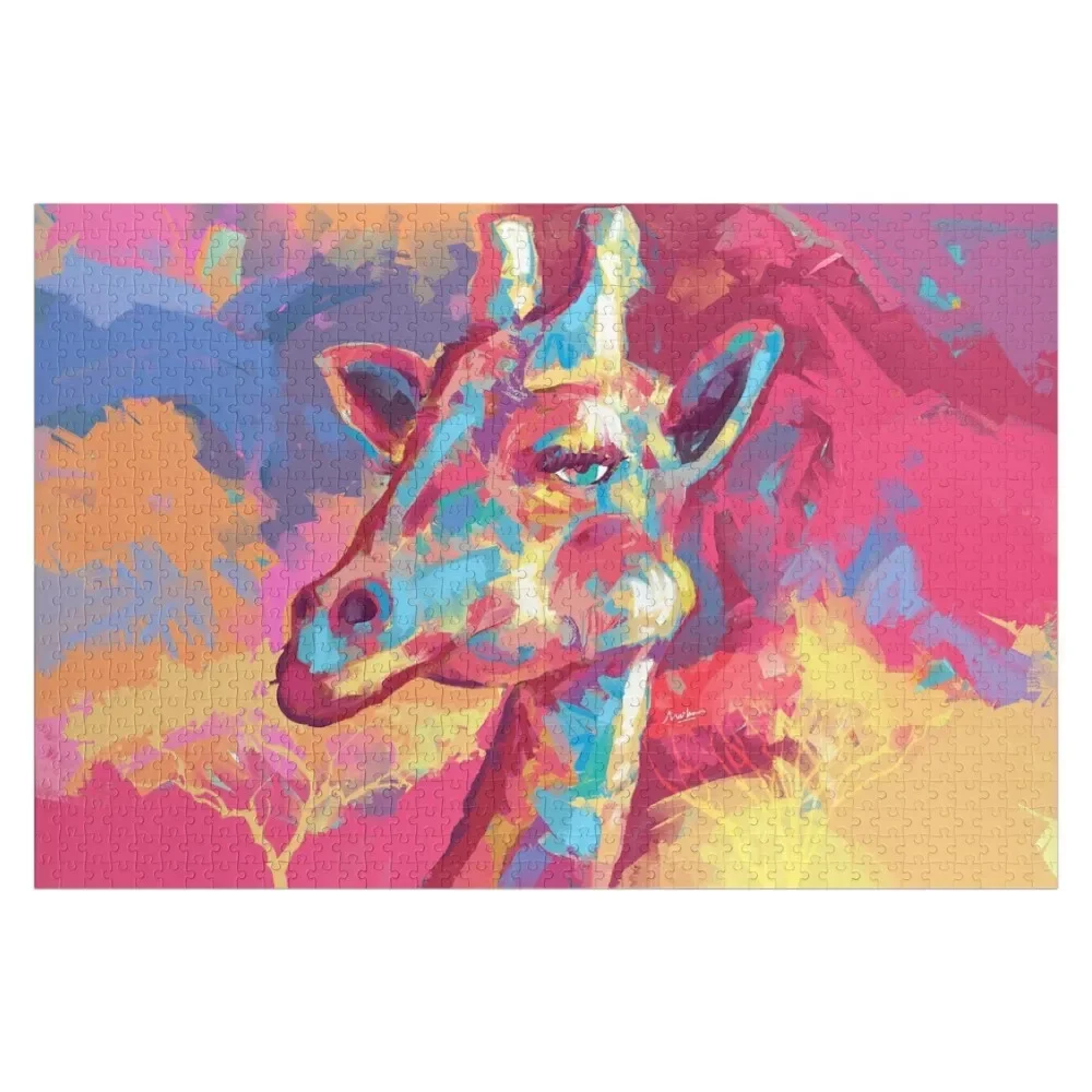 Головоломка с жирафом поп-арт по Mailson виолончель индивидуальные подарки