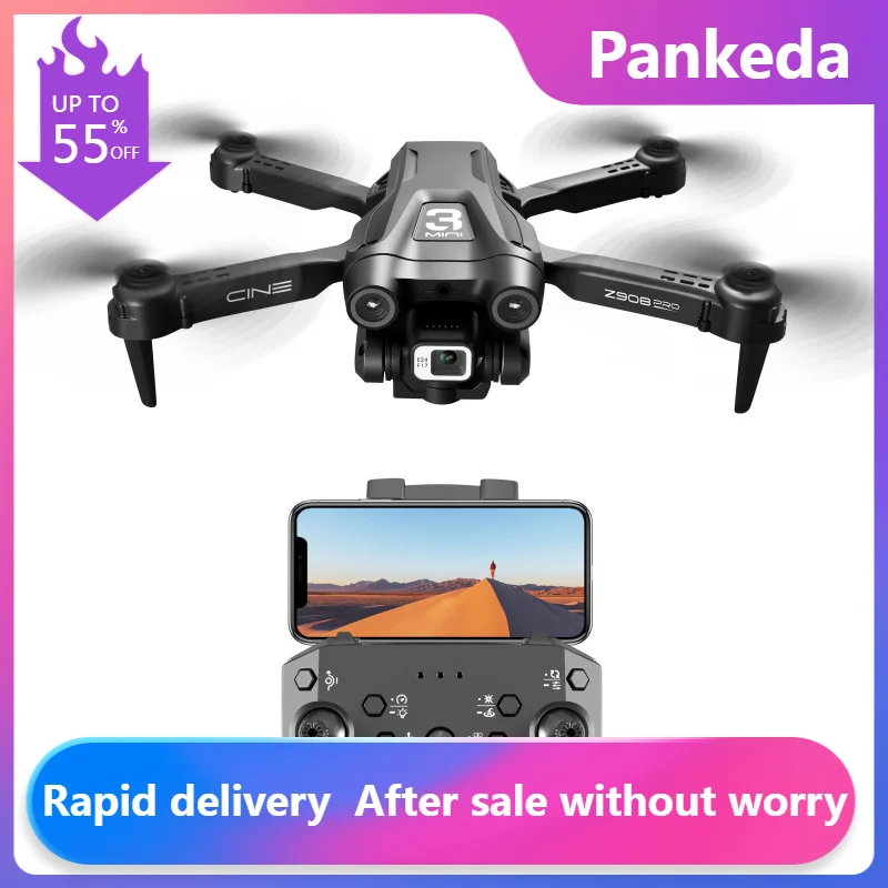 

New Z908 Pro Drone 2.4G WIFI Mini Drone 4k Professional Obstacle Avoidance Helicopter Remote Control Quadcopter RC Drone Toy