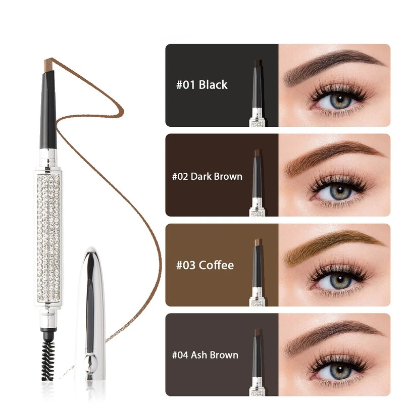 

Ultra Fine Triangle Eyebrow Pencil Precise Brow Definer Long Lasting Waterproof Blonde Brown Eye Brow Makeup 4 Colors