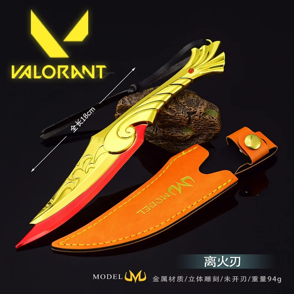 

Valorant, оружие, 18 см, игра для фанатов, БАЛИЙСКАЯ песня, периферийная металлическая модель самурая, катана, меч, игрушки, нож, подарки на день рождения