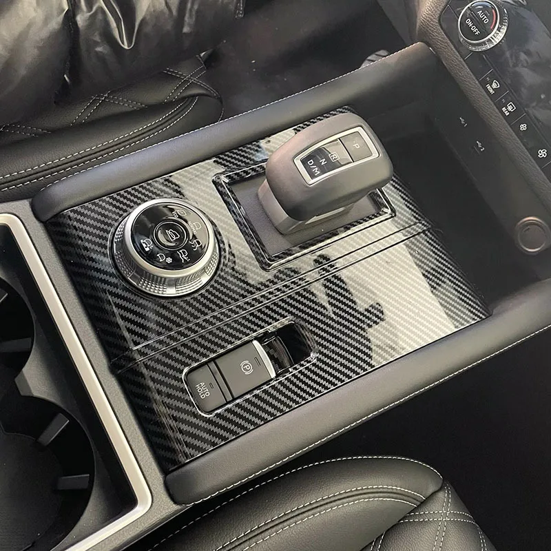 

Carbon Fiber Car Central Control Gear Shift Panel trim for Mitsubishi Outlander 2022 2023 Auto Accessories
