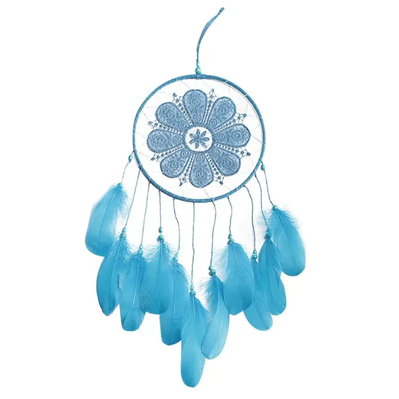 

Ловец снов с белыми перьями, свадебные украшения, подарки на день Святого Валентина, ветряные колокольчики