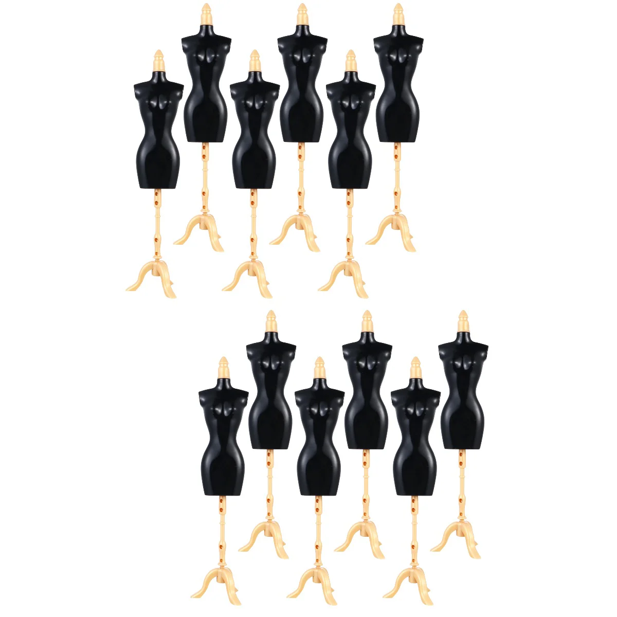 12 Pcs Doll Dress Form Clothes Display Holder Mannequin Mold |