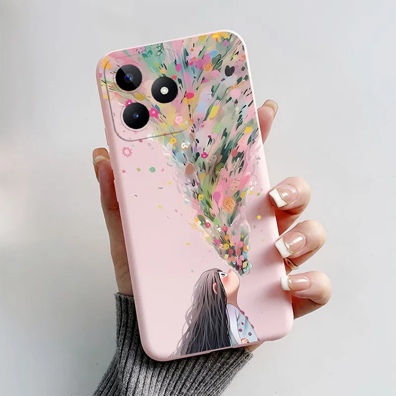 Чехол для Realme Note 50 мягкий силиконовый чехол из ТПУ чехлы телефонов 6 74 дюйма