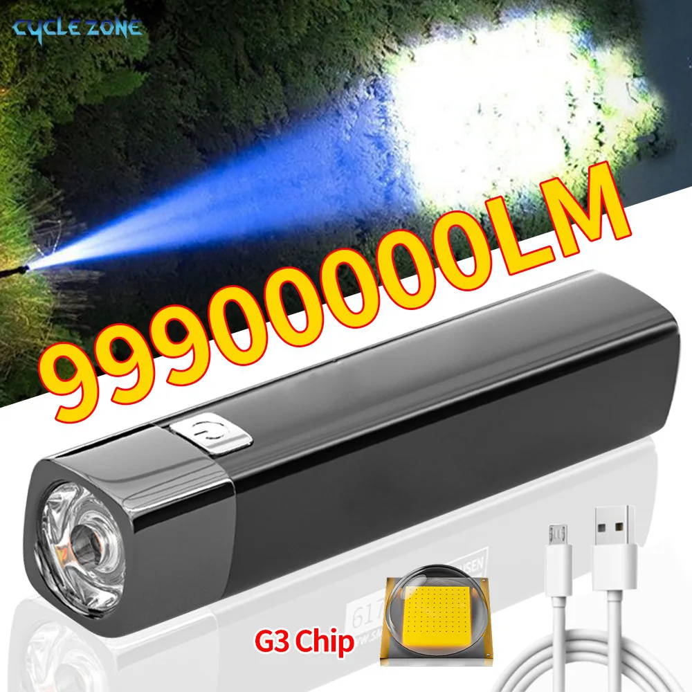 

1/2/3PCS Portable Ultra Bright Mini Flashlight USB Rechargeable Long-range Outdoor Lamps Tactical Lighting 3 Modes LED Flashlamp