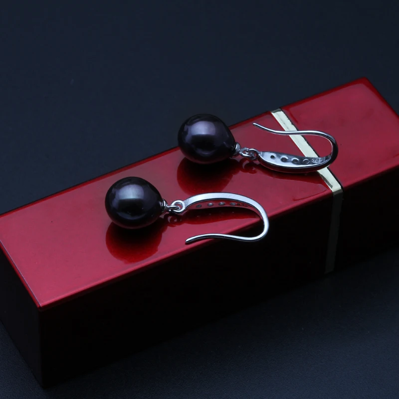 Серьги из настоящего пресноводного жемчуга для женщин серьги серебра 925 пробы
