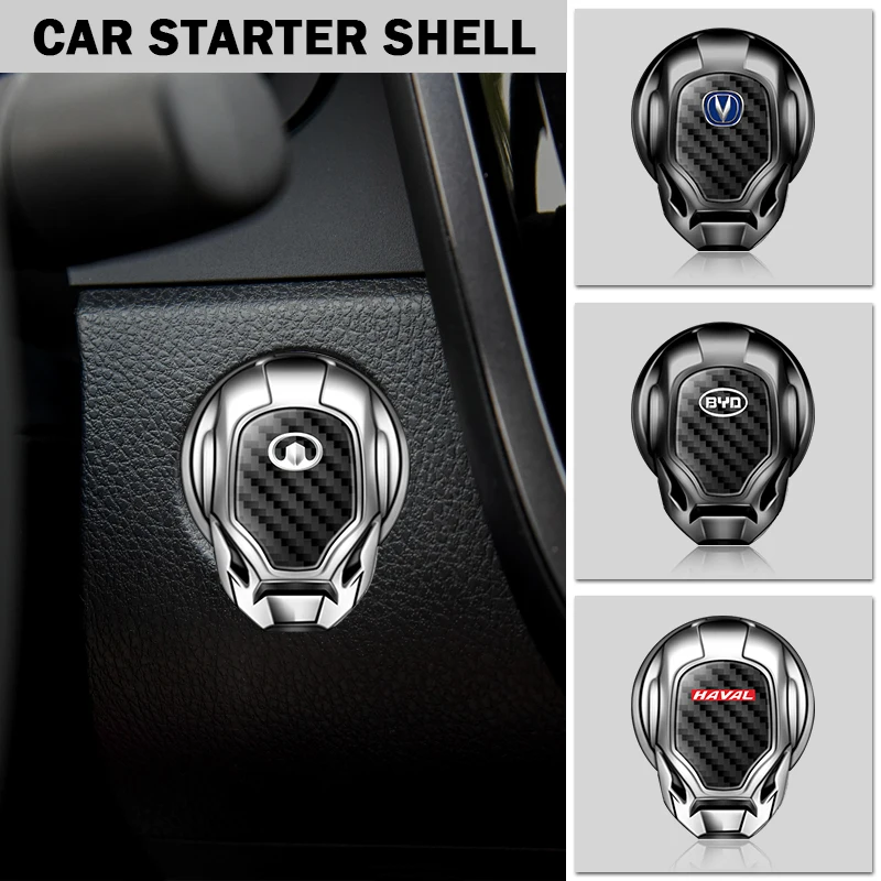 

Car Metal One-click Start Button Engine Cover for Geely GX3 Geometry CK Coolray Atlas Emgrand EC7 X7 Tugella Panda Accessories