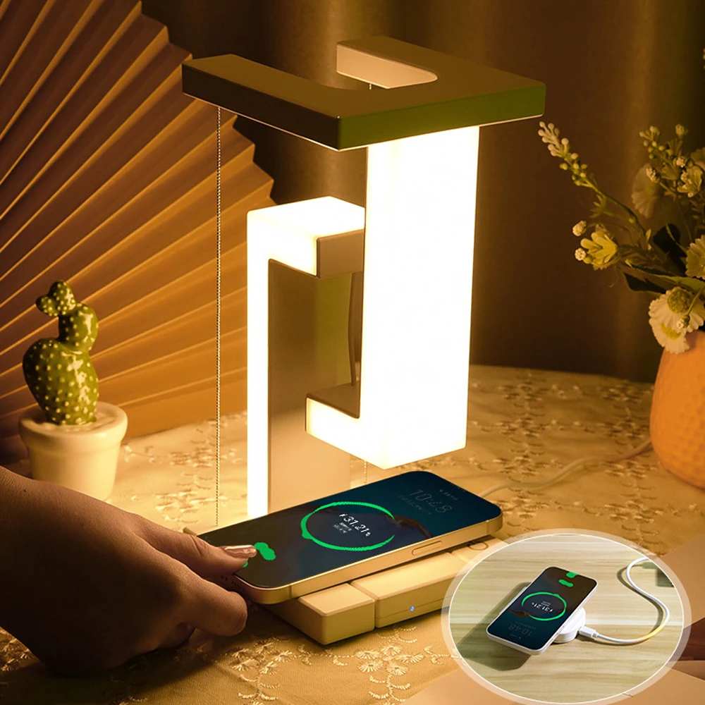 

LED Night light desk lamp Bedroom lights Wireless Charger Pad For iPhone 14 13 12 11 Pro Max X Samsung S22 S21 S20 Fast Charging