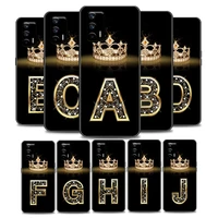 fashion diamond crown letter a m phone case for realme q2 c20 c21 v15 5g 8 5g c25 gt neo v13 5g x7 pro ultra c21y soft silicone